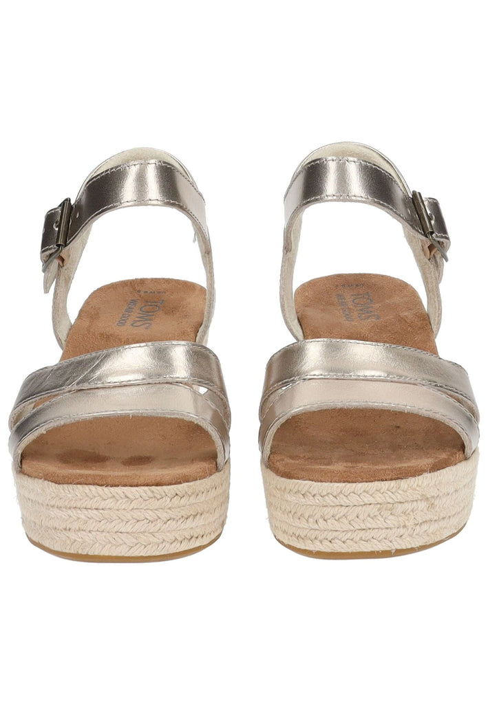 TOMS Sandalen Leder Gold