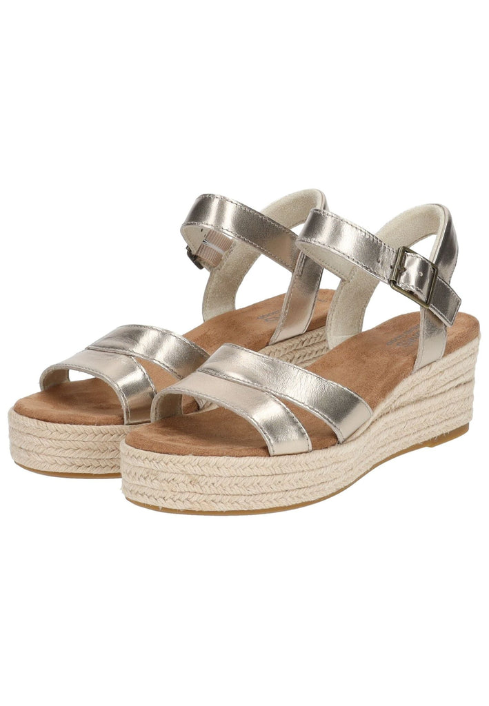 TOMS Sandalen Leder Gold