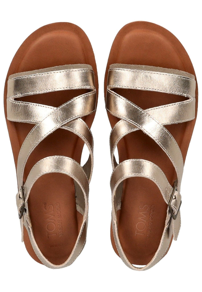 TOMS Sandalen Leder Gold