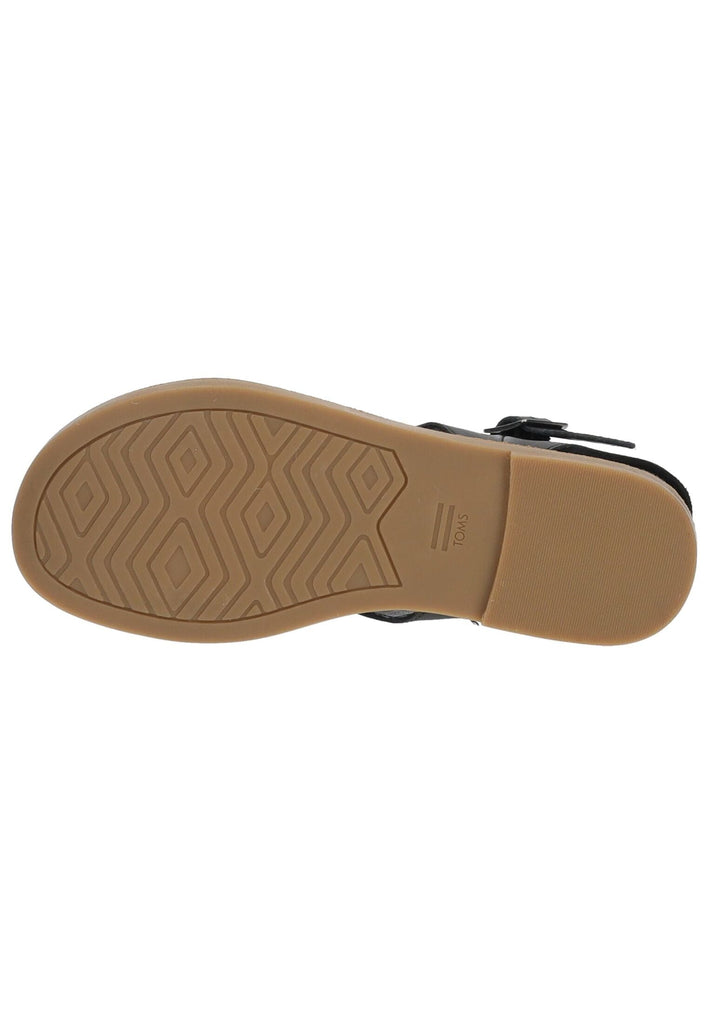 TOMS Sandalen Leder Schwarz