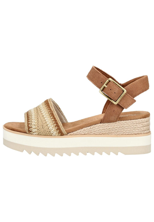 TOMS Sandalen Textil Dunkelbeige