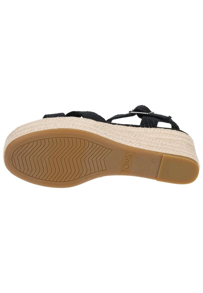 TOMS Sandalen Textil Schwarz