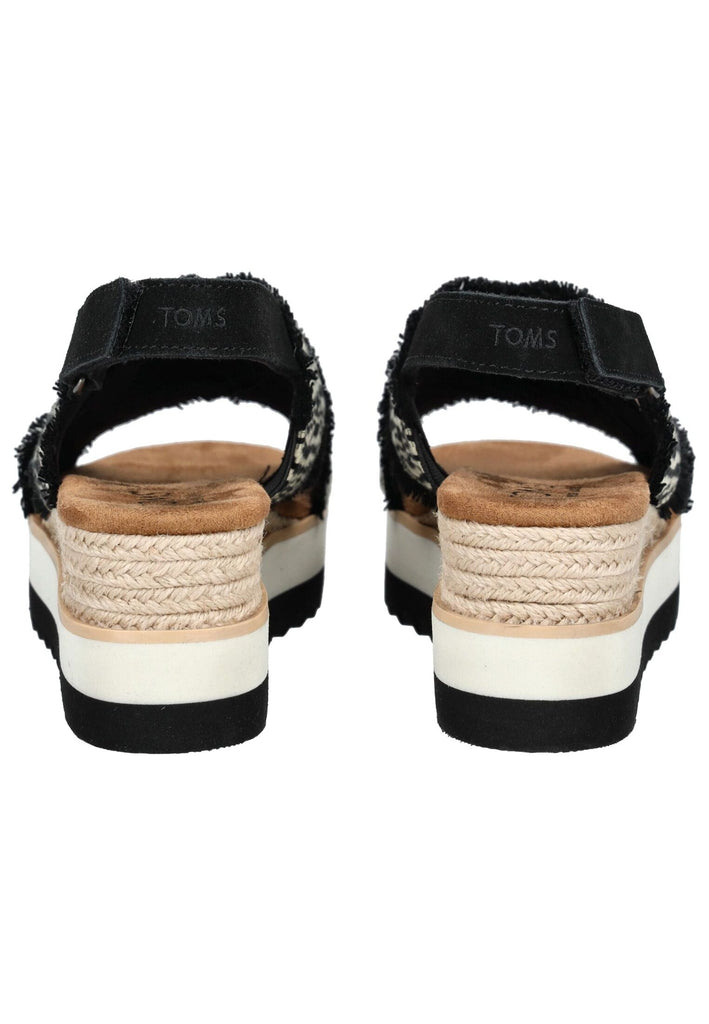 TOMS Sandalen Textil Schwarz