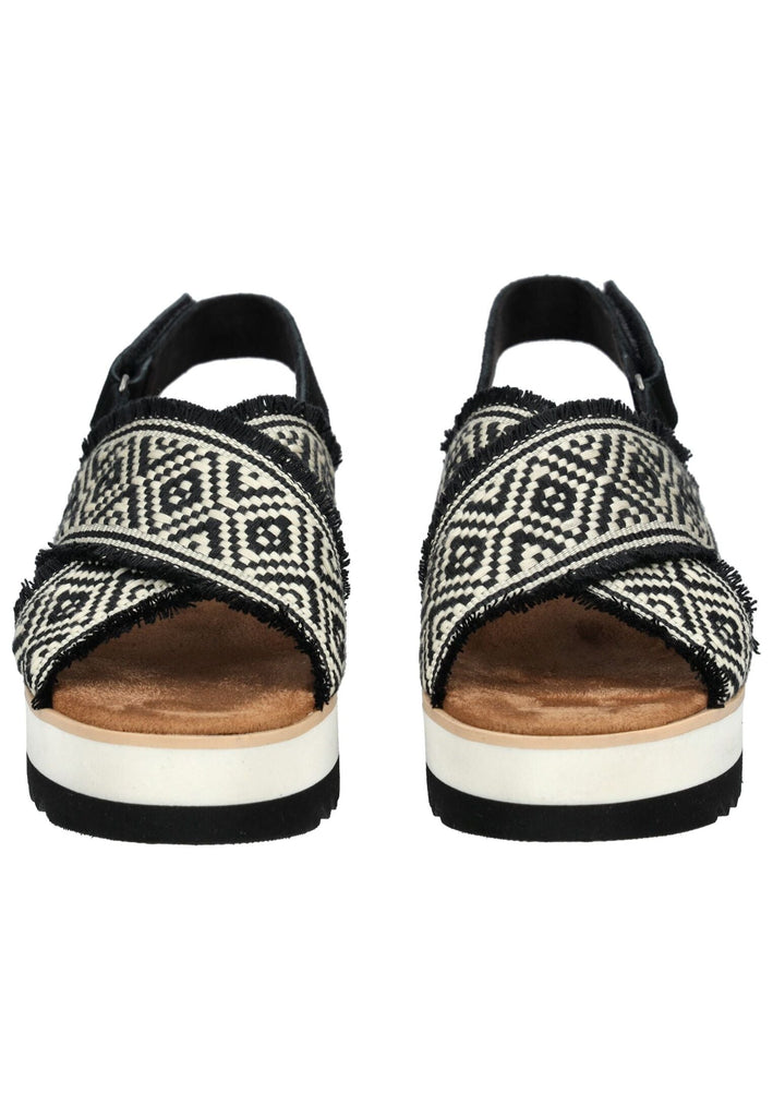 TOMS Sandalen Textil Schwarz