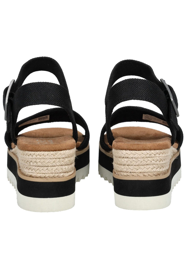 TOMS Sandalen Textil Schwarz