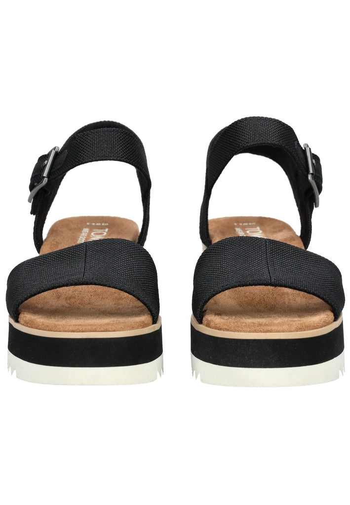 TOMS Sandalen Textil Schwarz