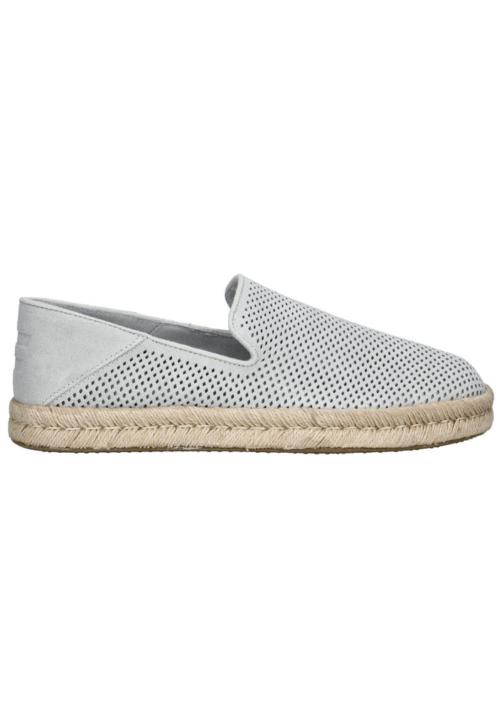 TOMS Slipper Leder Grau