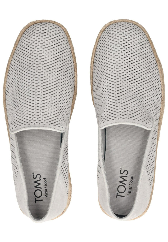 TOMS Slipper Leder Grau