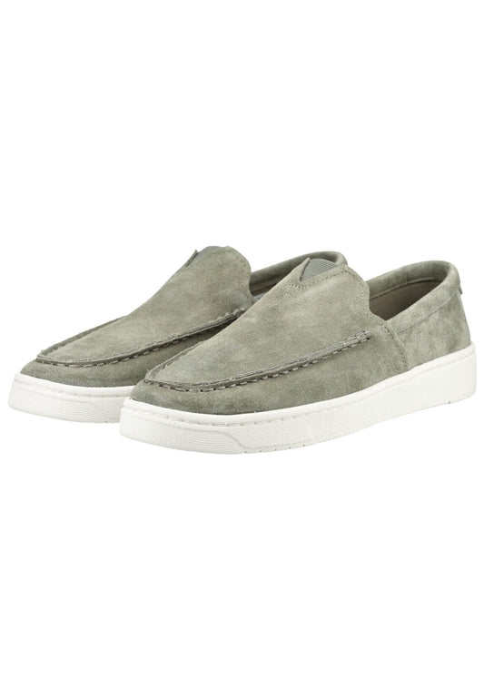 TOMS Slipper Leder Grau