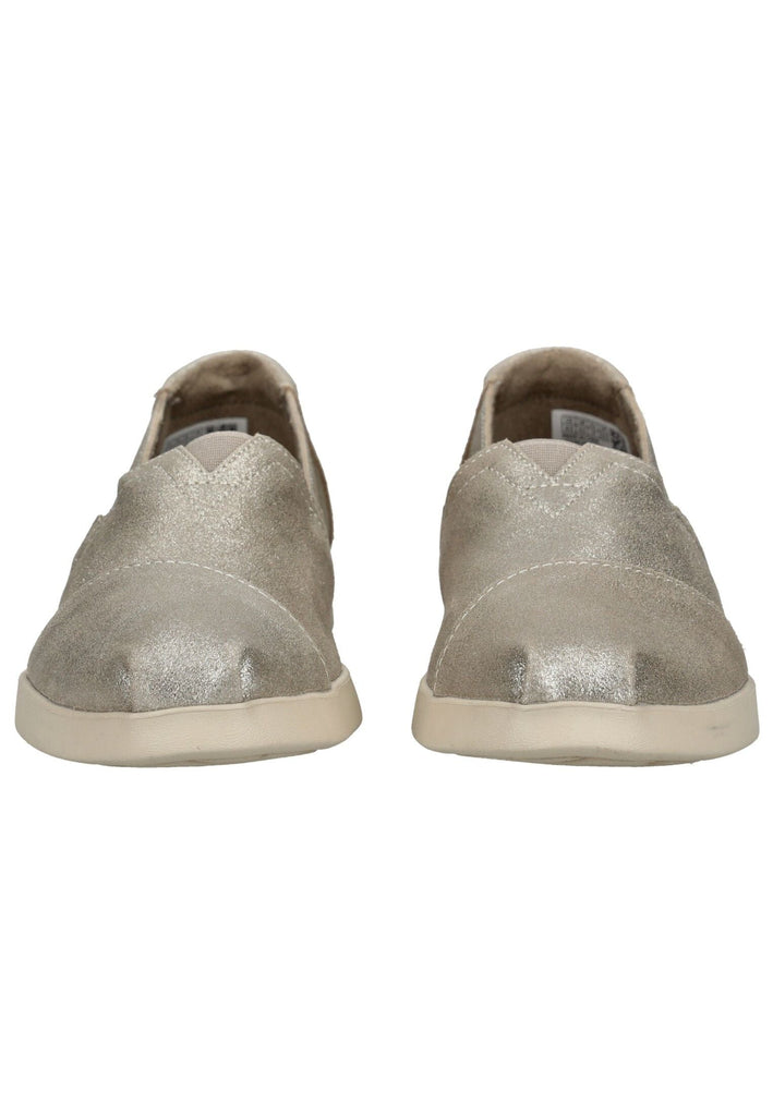 TOMS Slipper Leder Silber