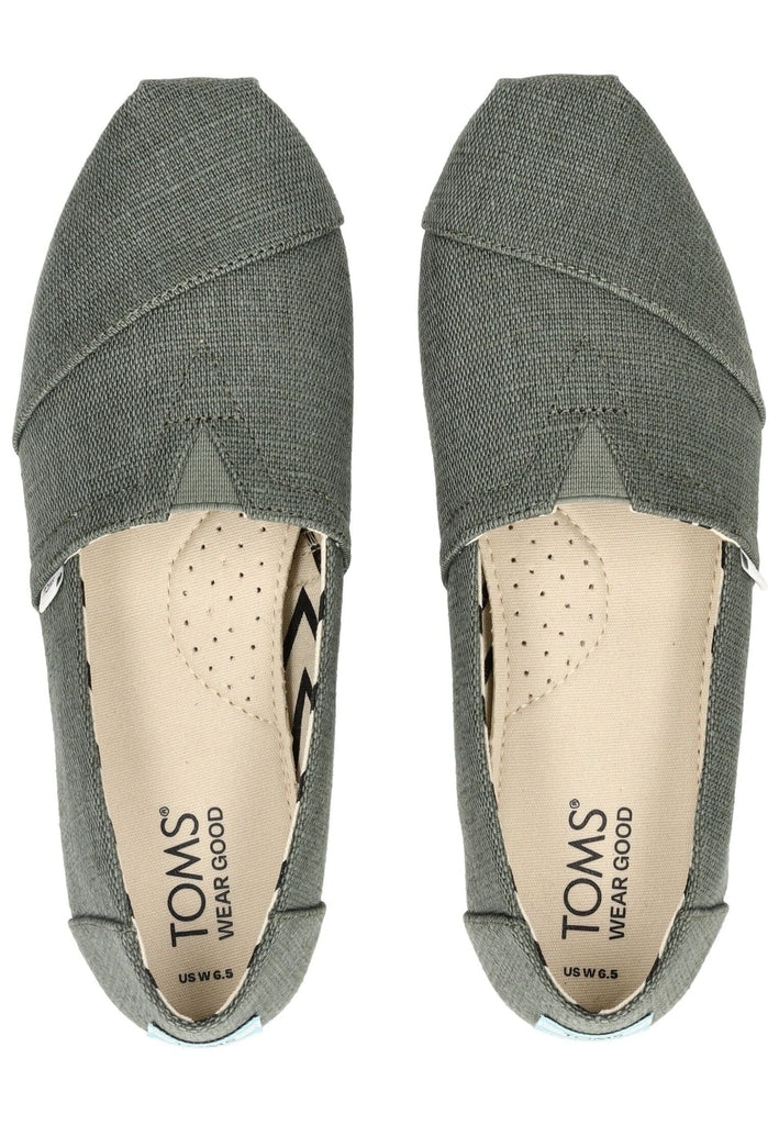 TOMS Slipper Textil Grün