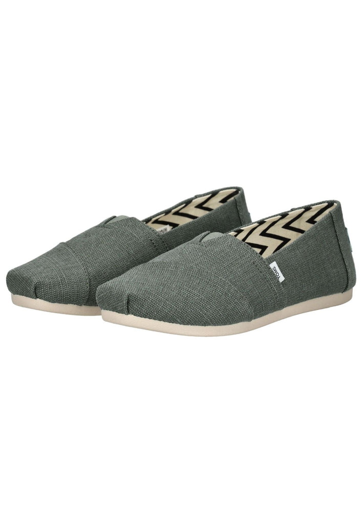 TOMS Slipper Textil Grün