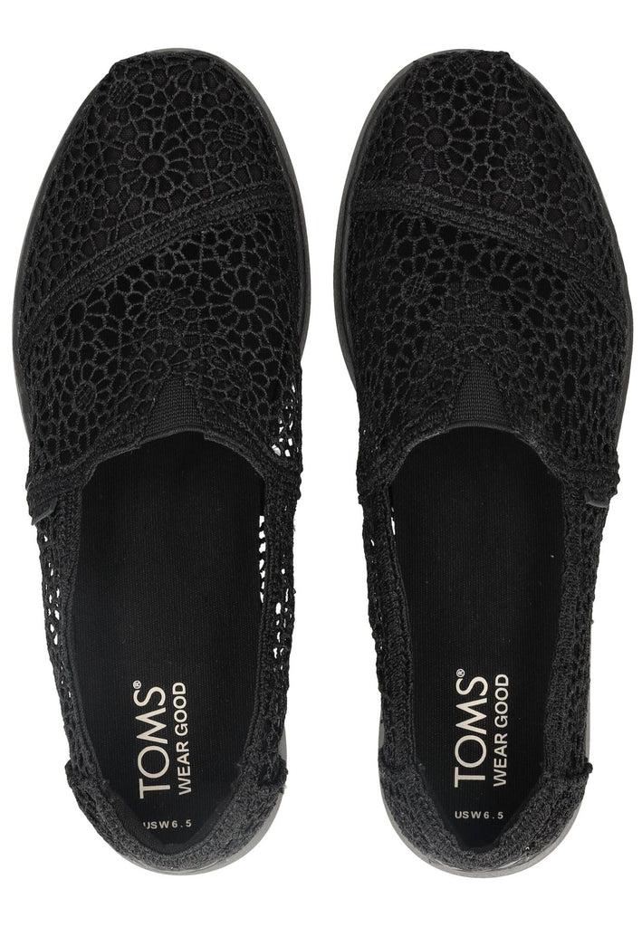 TOMS Slipper Textil Schwarz