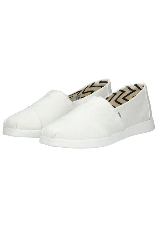 TOMS Slipper Textil Weiß