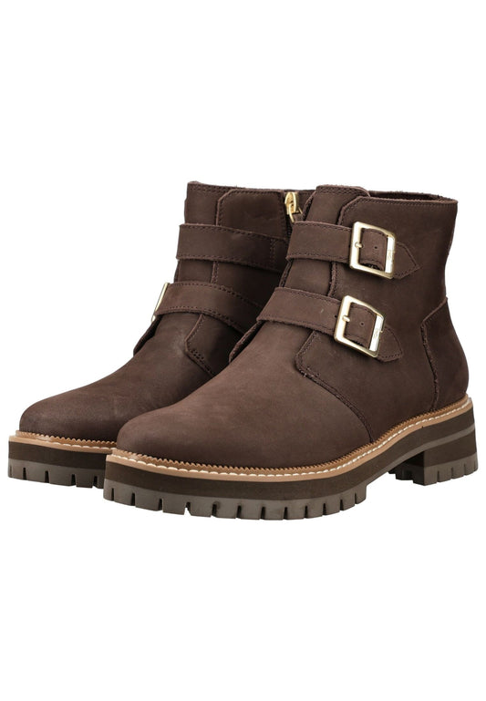 TOMS Stiefelette Leder Dunkelbraun