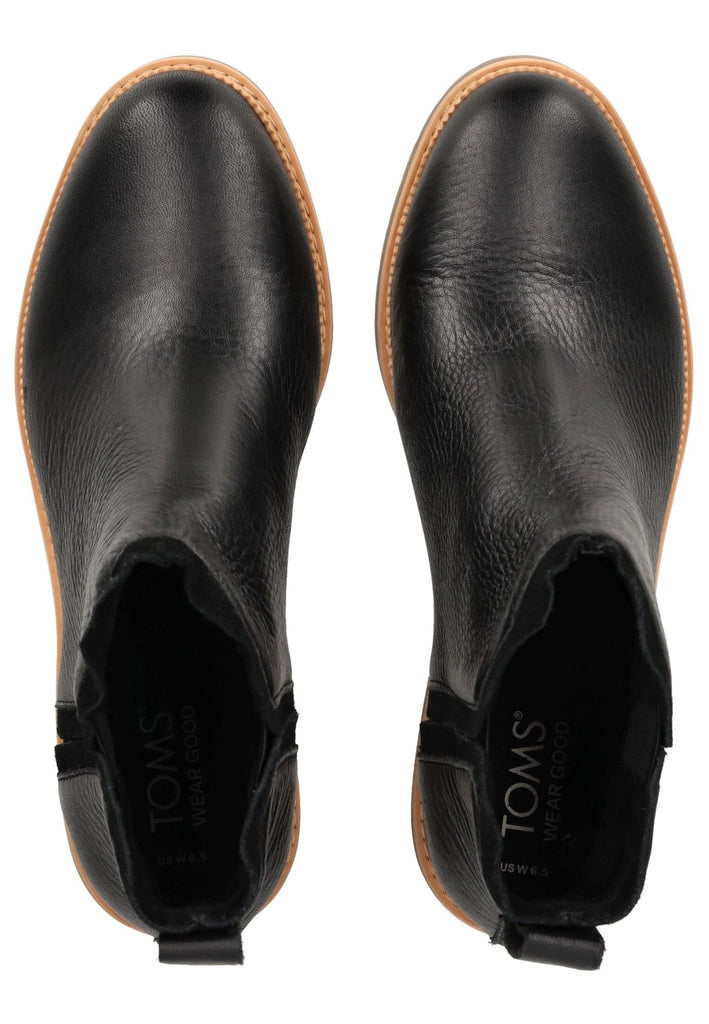 TOMS Stiefelette Leder Schwarz