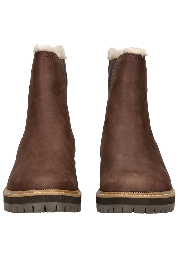 TOMS Stiefelette Leder/Textil Dunkelbraun Warmfutter