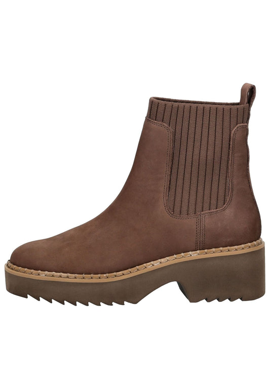 TOMS Stiefelette Leder/Textil Dunkelbraun Warmfutter