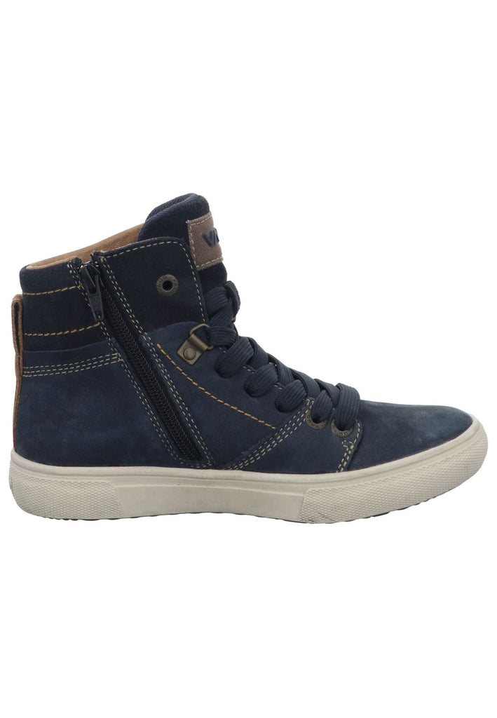 VADO Sneaker Leder Blau Warmfutter