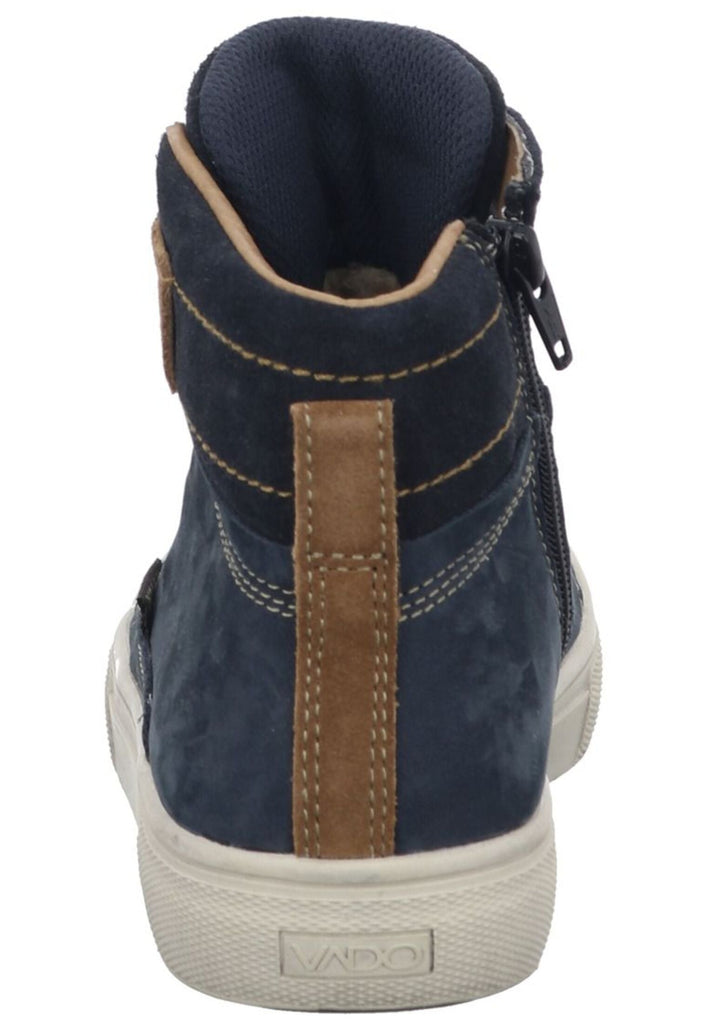 VADO Sneaker Leder Blau Warmfutter