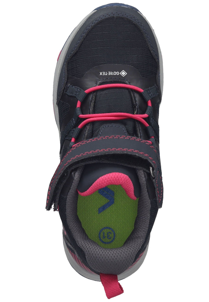 VADO Sneaker Lederimitat/Nylon Dunkelblau Warmfutter