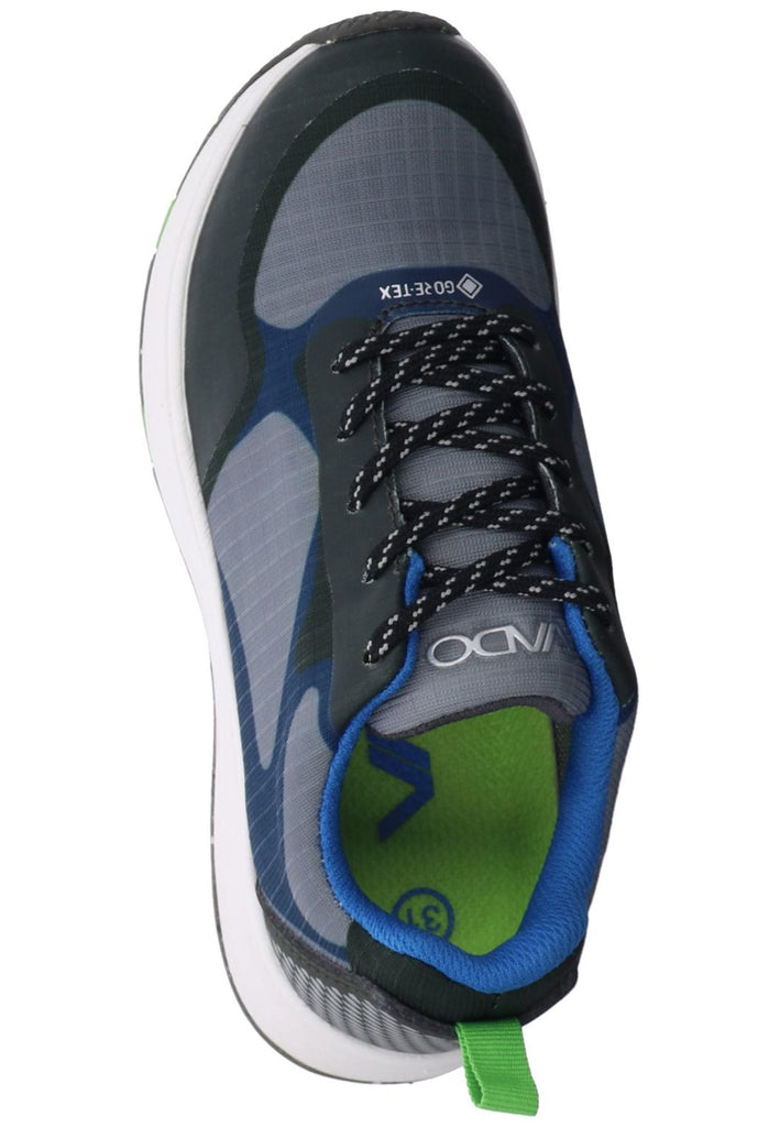 VADO Sneaker Lederimitat/Textil Olive/Schwarz