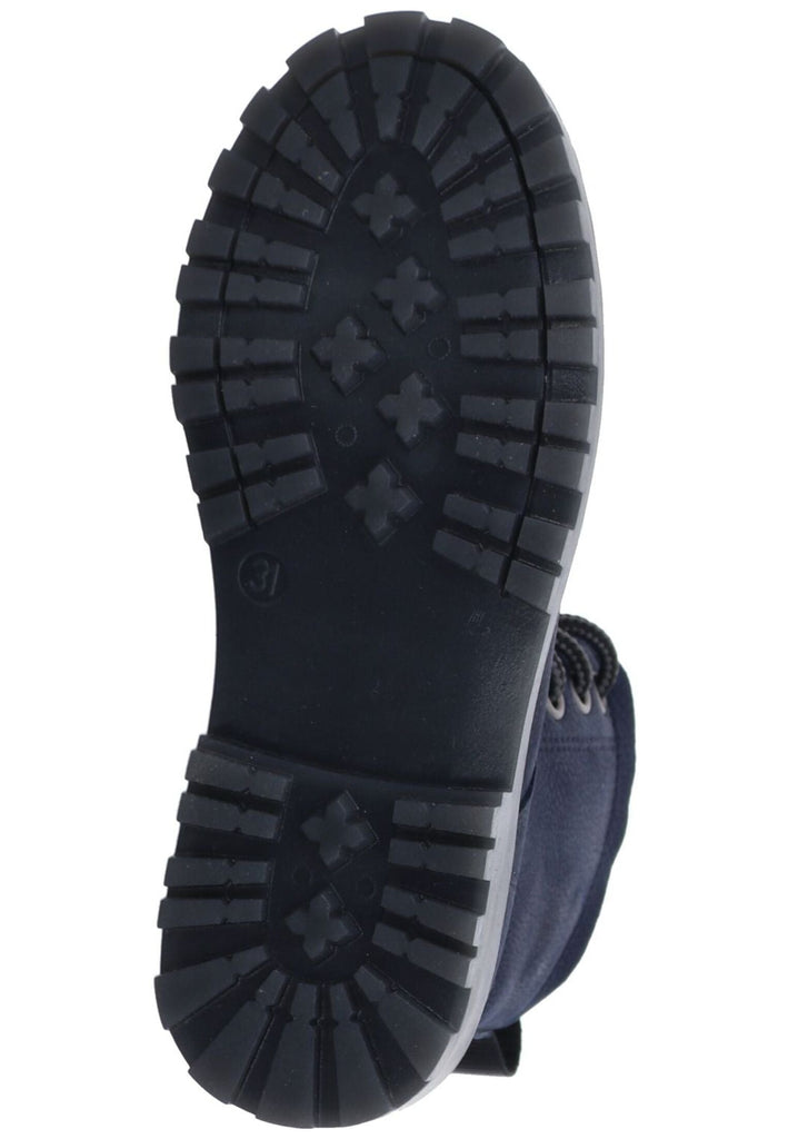 VADO Stiefelette Leder Blau Warmfutter