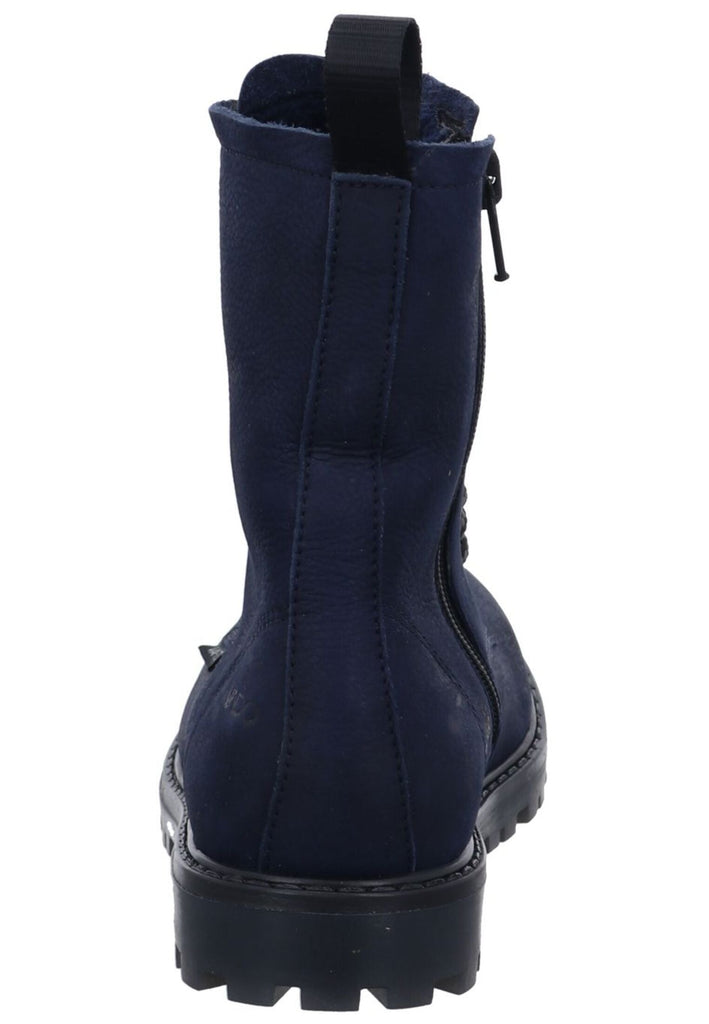 VADO Stiefelette Leder Blau Warmfutter