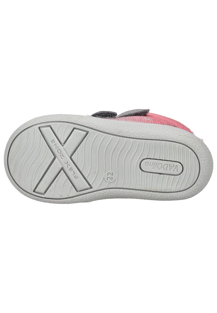 VADO Stiefelette Lederimitat/Mesh Grau/Rosa Warmfutter