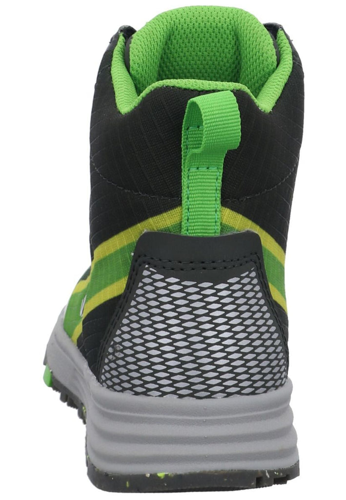 VADO Stiefelette Lederimitat/Mesh Grün Warmfutter