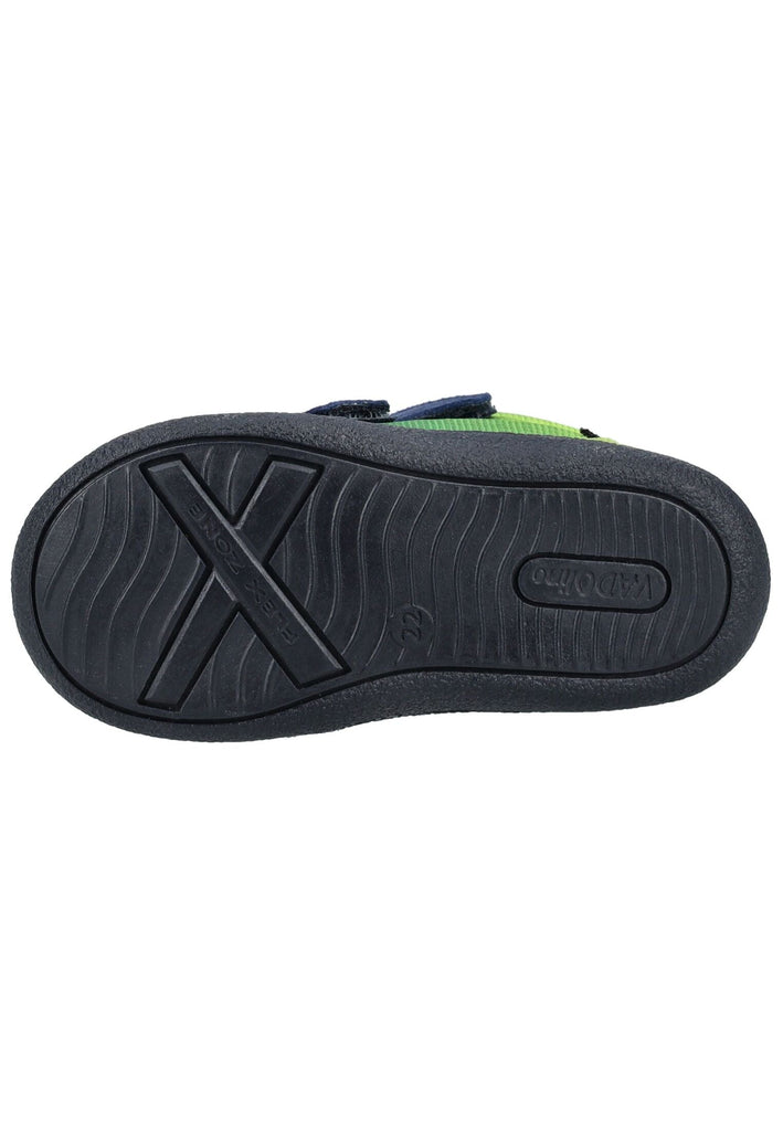 VADO Stiefelette Lederimitat/Mesh Navy/Lime Warmfutter
