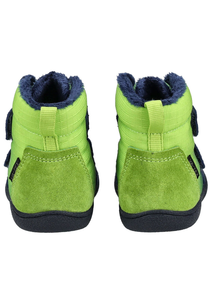 VADO Stiefelette Lederimitat/Mesh Navy/Lime Warmfutter