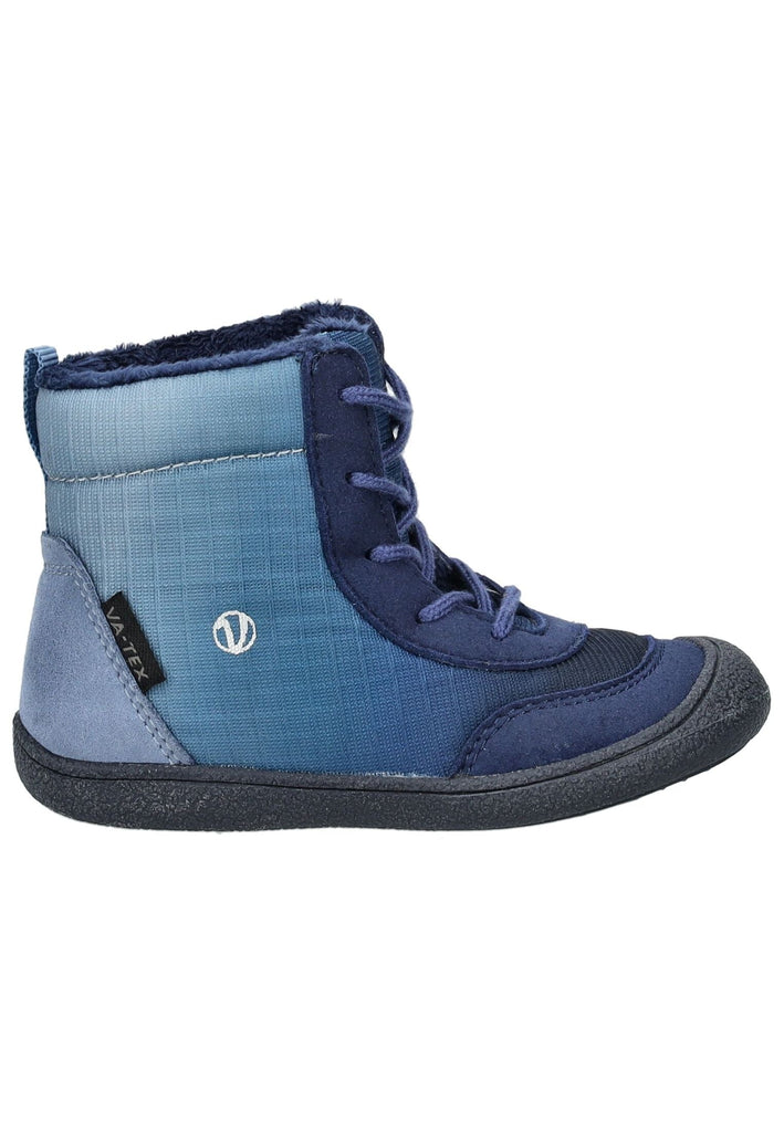 VADO Stiefelette Lederimitat/Mesh Navy Warmfutter