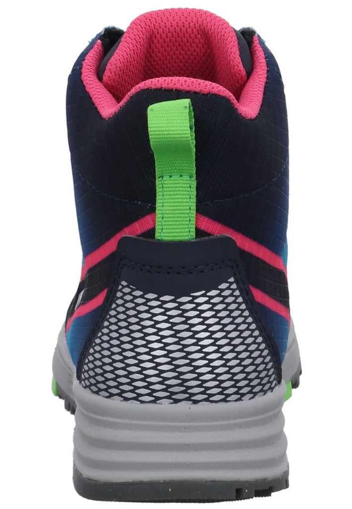 VADO Stiefelette Lederimitat/Mesh Navy Warmfutter