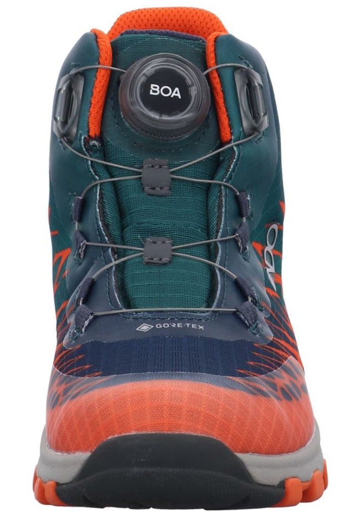 VADO Stiefelette Lederimitat/Mesh Oliv Warmfutter