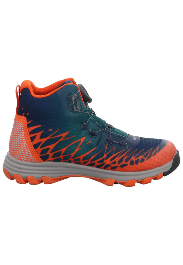 VADO Stiefelette Lederimitat/Mesh Oliv Warmfutter