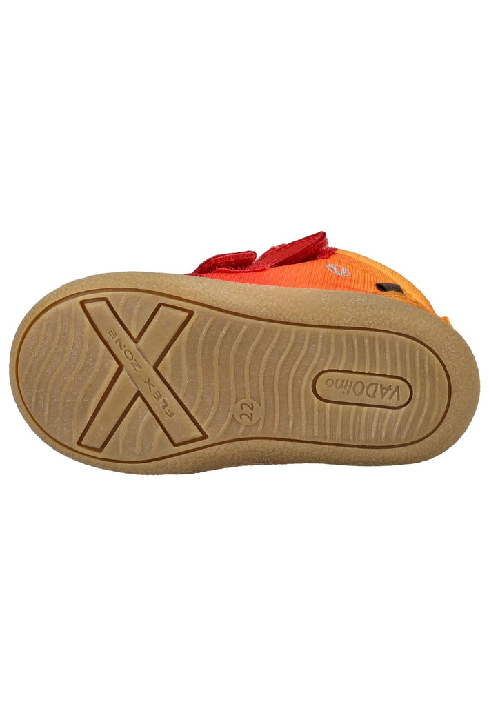 VADO Stiefelette Lederimitat/Mesh Orange Warmfutter