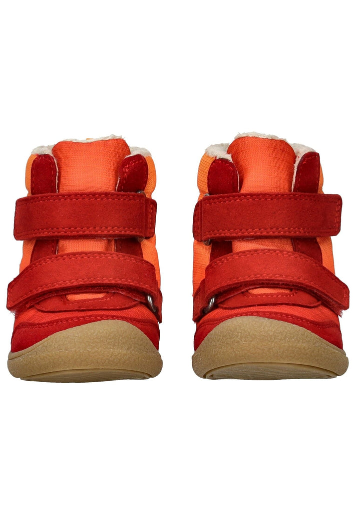 VADO Stiefelette Lederimitat/Mesh Orange Warmfutter