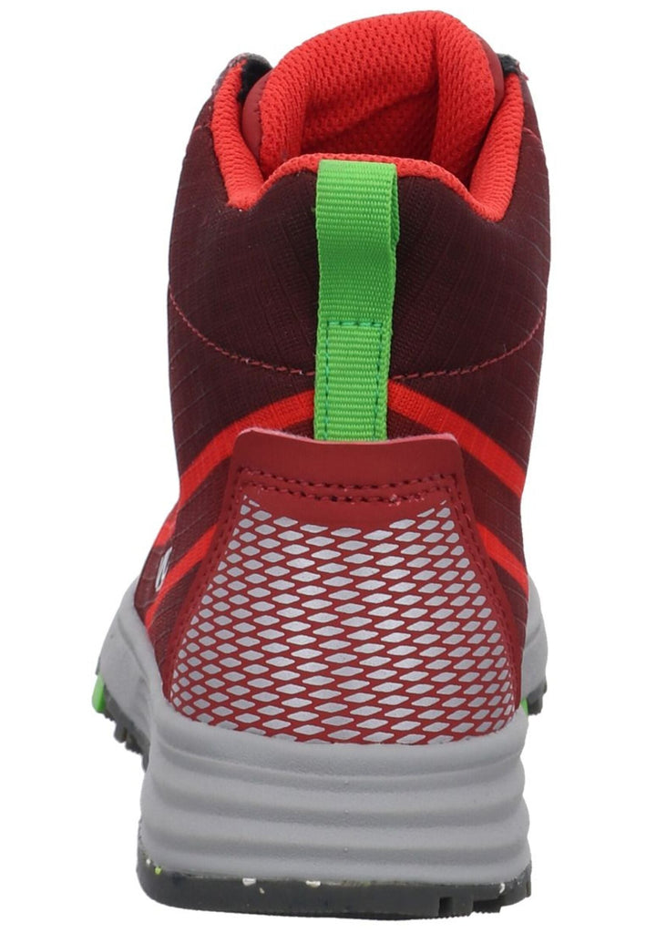 VADO Stiefelette Lederimitat/Mesh Rot Warmfutter