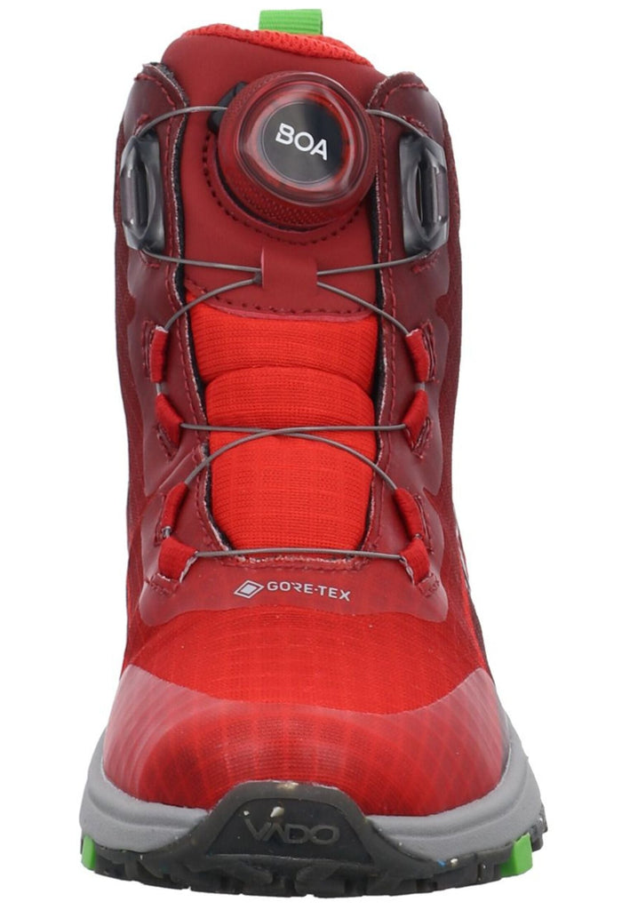 VADO Stiefelette Lederimitat/Mesh Rot Warmfutter