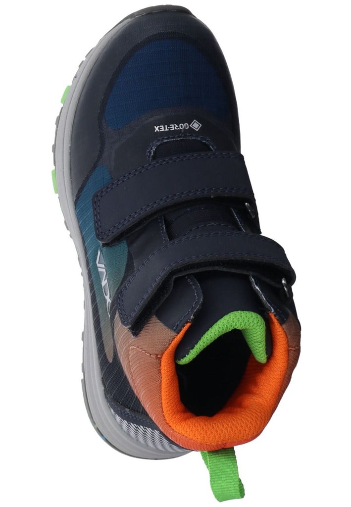 VADO Stiefelette Lederimitat/Textil Blau Warmfutter