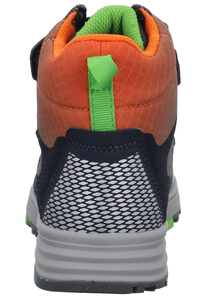 VADO Stiefelette Lederimitat/Textil Blau Warmfutter