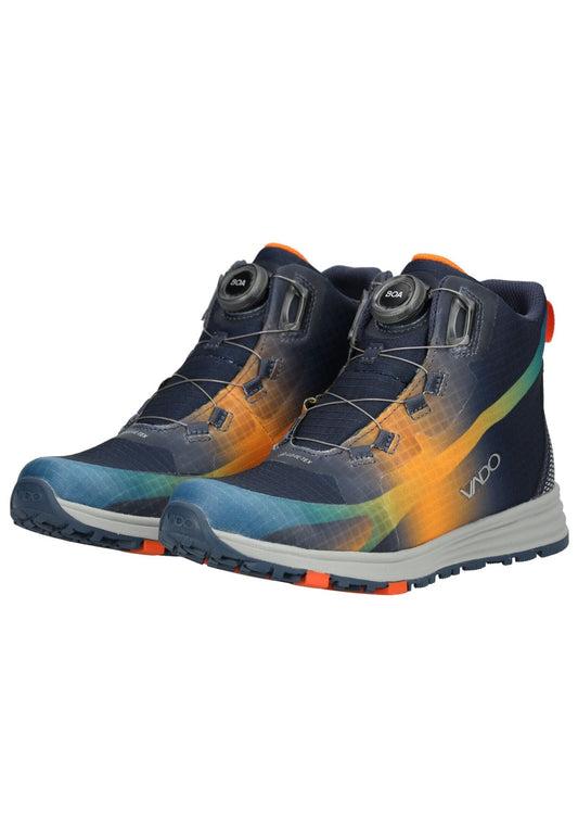 VADO Stiefelette Mesh Blau Warmfutter