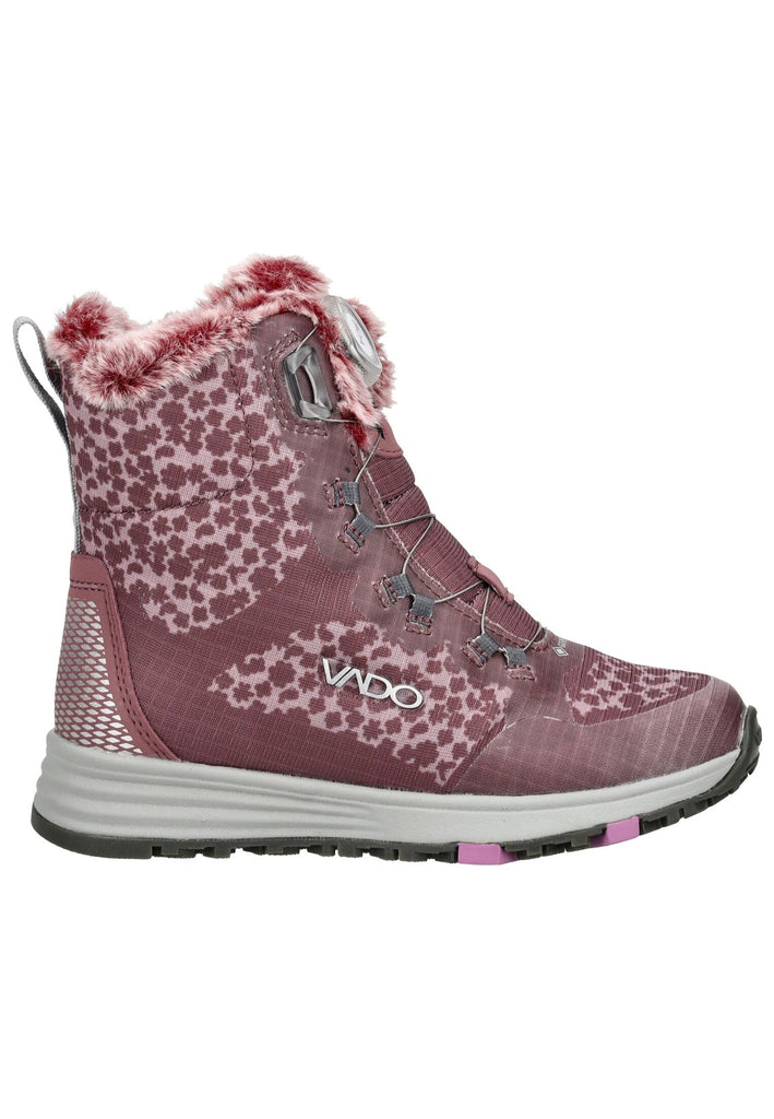 VADO Stiefelette Mesh Rosa Warmfutter