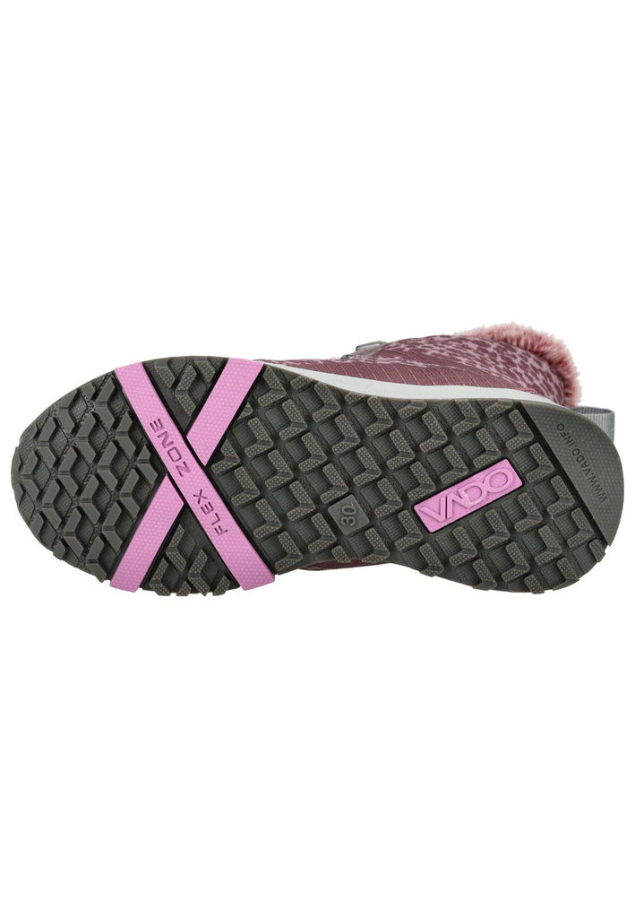 VADO Stiefelette Mesh Rosa Warmfutter