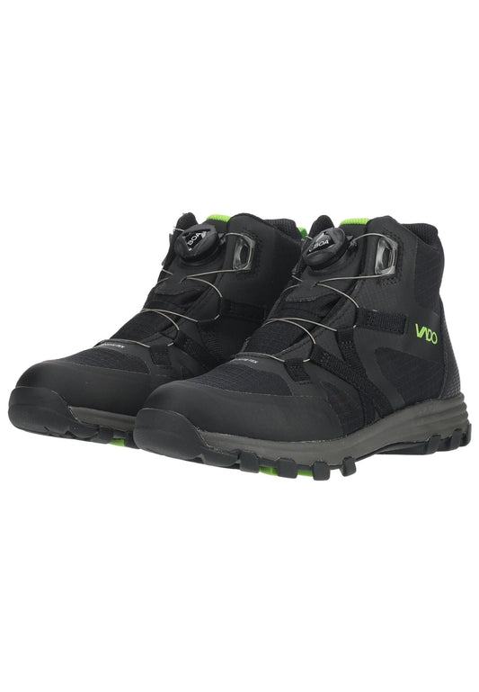 VADO Stiefelette Mesh Schwarz/Grün Warmfutter