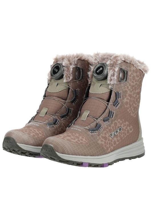 VADO Stiefelette Mesh Walnut Warmfutter