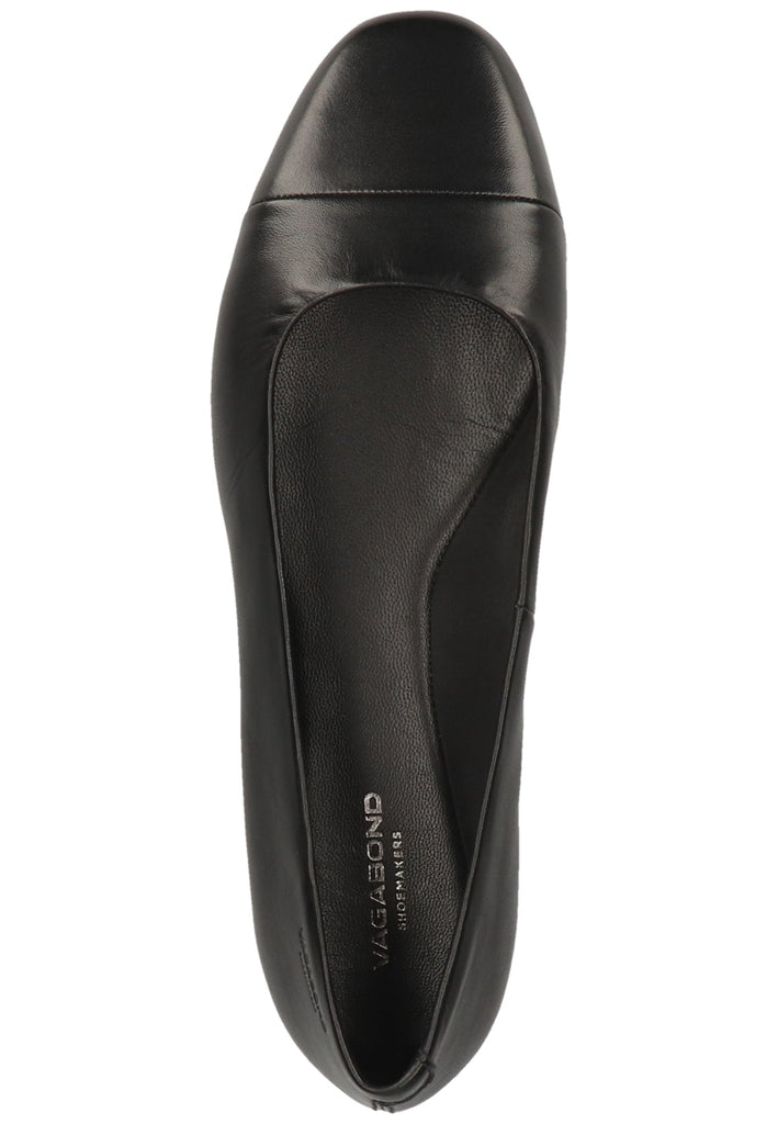 Vagabond Ballerinas Glattleder Schwarz