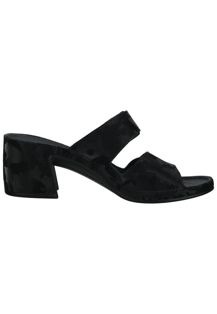 Vital Pantoletten Glattleder Schwarz