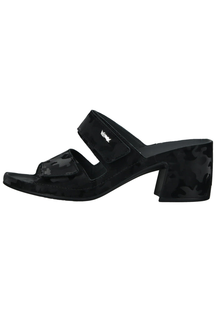 Vital Pantoletten Glattleder Schwarz